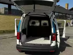 VW CADDY 1.6 TDI KASSEVOGN - BT Telefoni - Månedsleje 4995,-