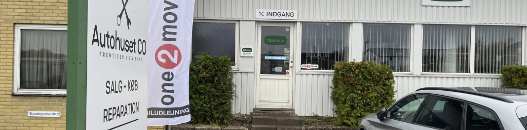 Facaden af One2move Biludlejning Ringsted