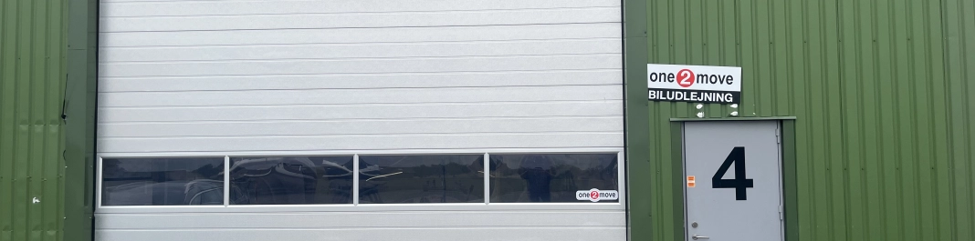 Facaden af One2move Biludlejning Roskilde - Store Valby